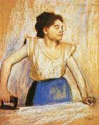 Edgar Degas Girl at Ironing Board oil painting artist
